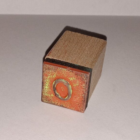๐ฏ 10 for $10 / Mounted Rubber Stamp "o" Scrapbooking Stamp - Picture 2 of 3